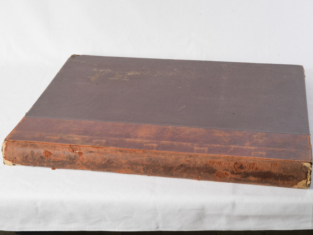 Robust nautical linen-backed atlas