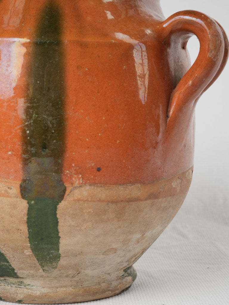 Traditional French brown glaze pot