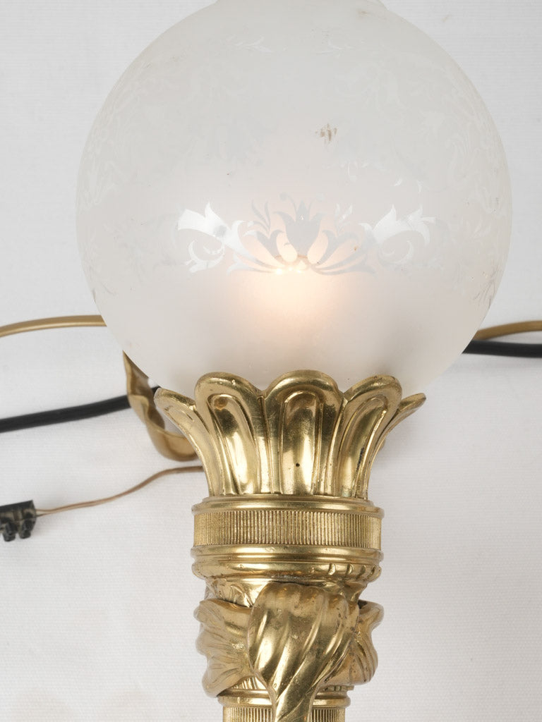 Exquisite circa 1900 wall torchieres