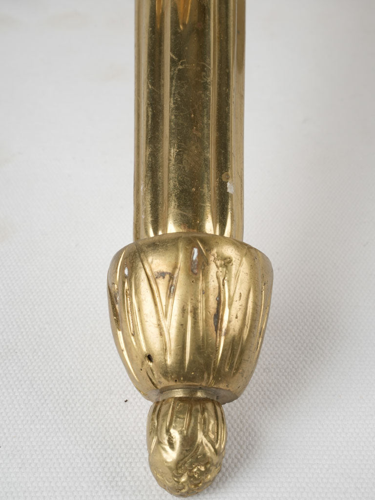 Luxurious frosted globe gilt wall lights