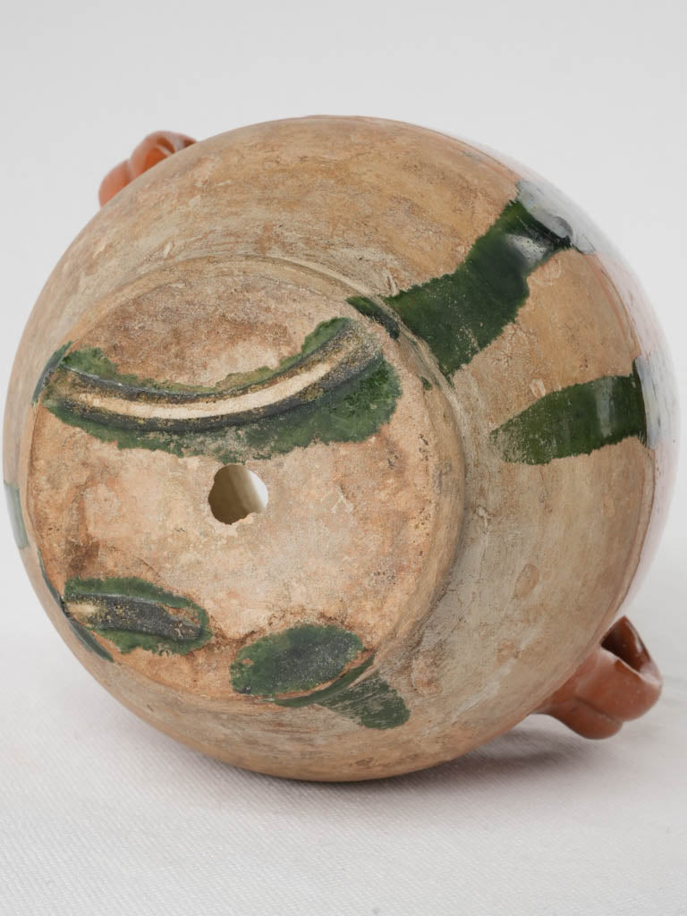 Patinaed marron-glazed vase
