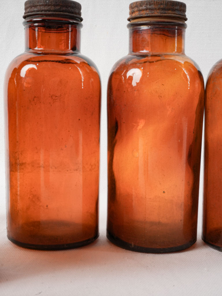 Historical tinted-glass apothecary jar