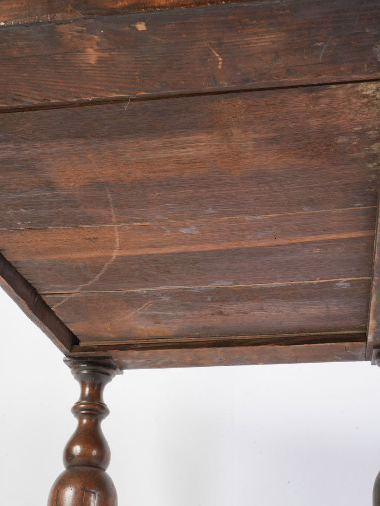 Warm chocolate-hued walnut table