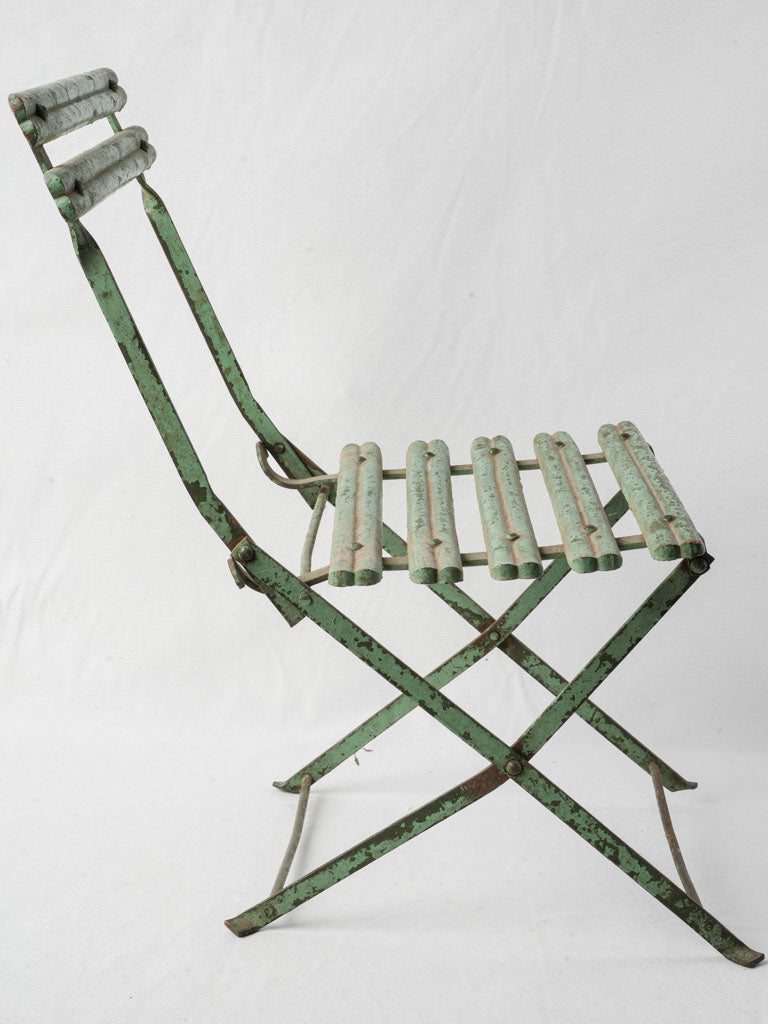 Nostalgic slatted wooden garden chair