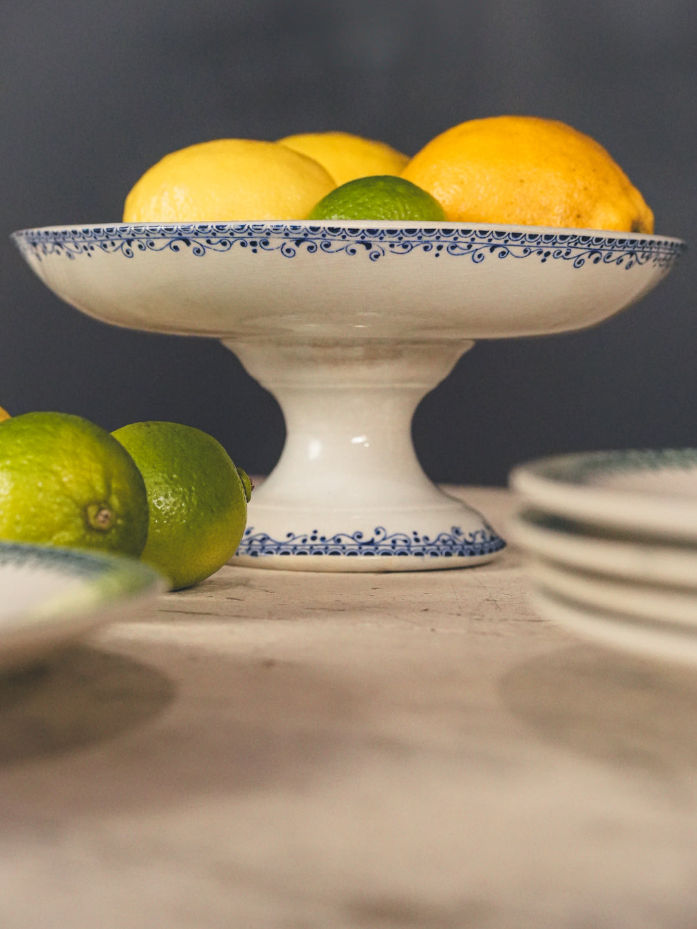 Antique French ceramic dish