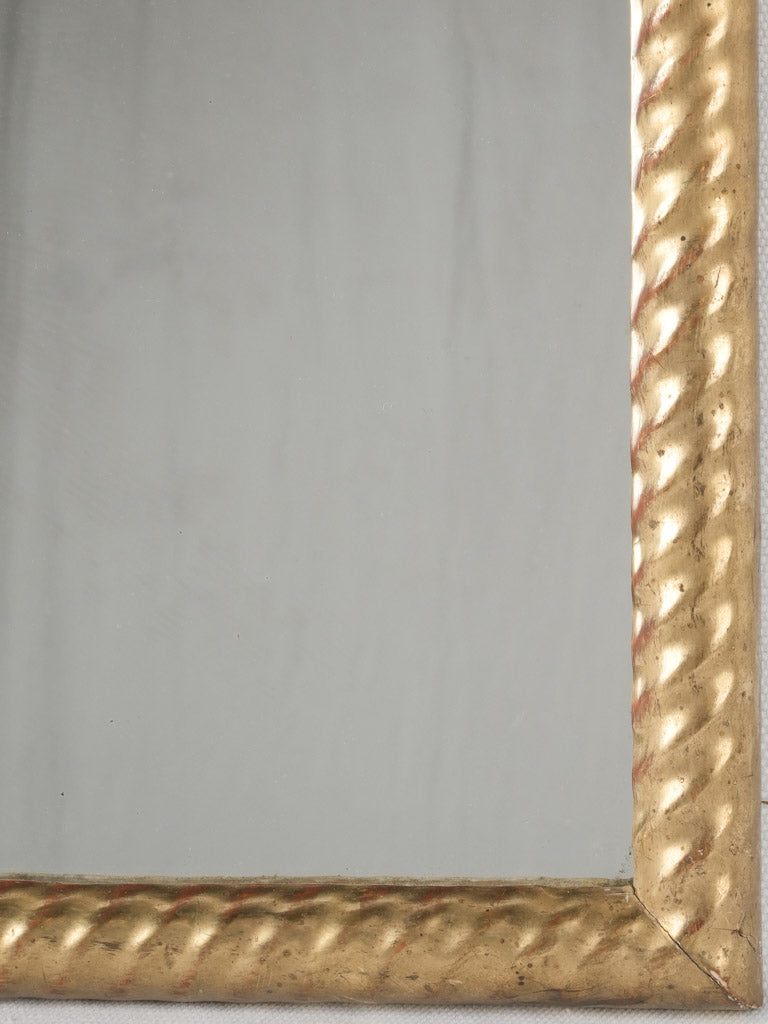 Elegant Antique Gilded French Mirror