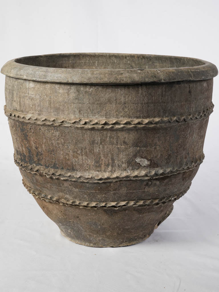 Monumental 18th Century Spanish Black Clay Jar - 22½"