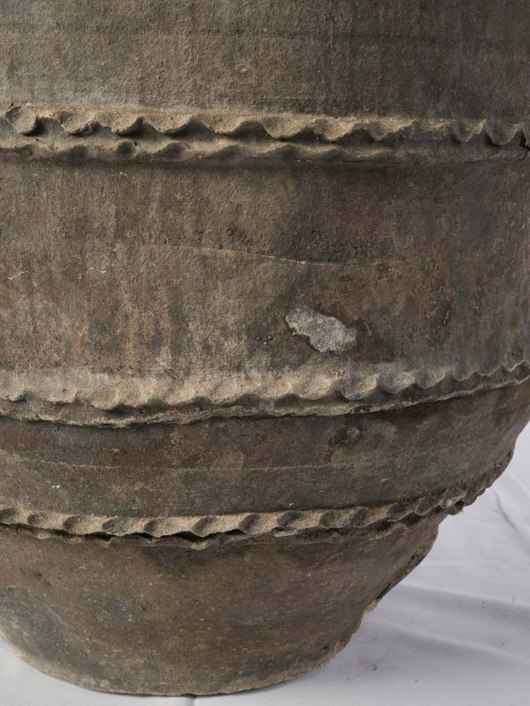 Monumental 18th Century Spanish Black Clay Jar - 22½"