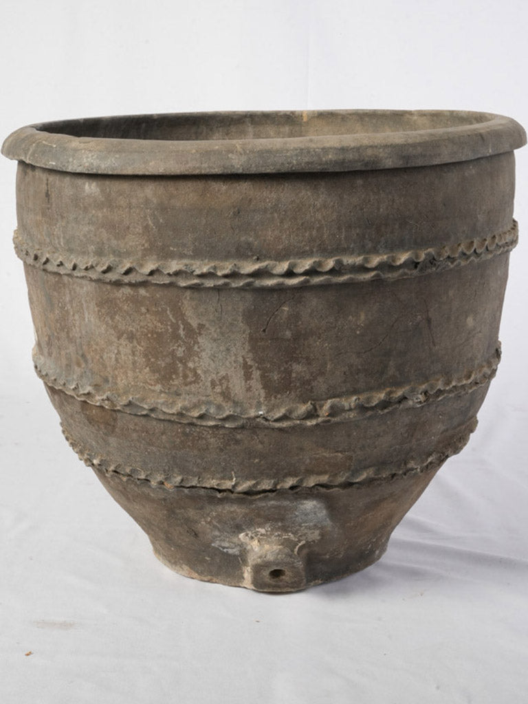 Monumental 18th Century Spanish Black Clay Jar - 22½"