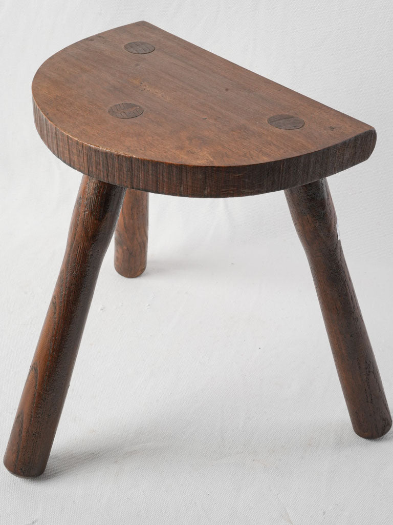 Petite weathered wood stool