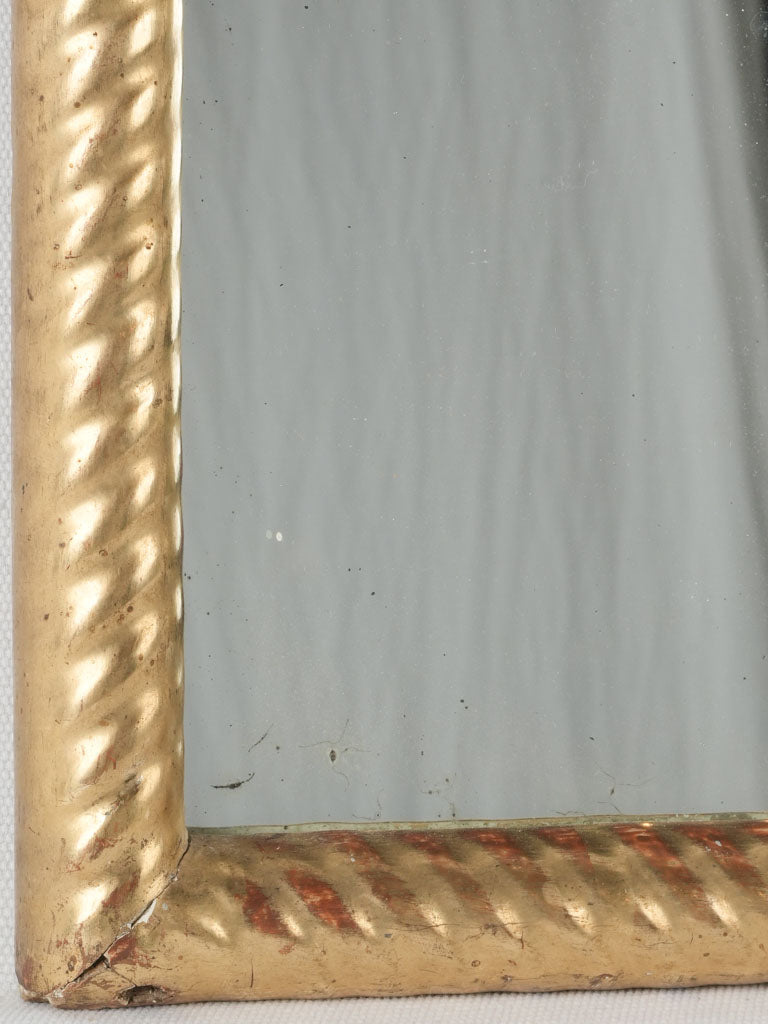 Vintage, French, rectangular mercury mirror