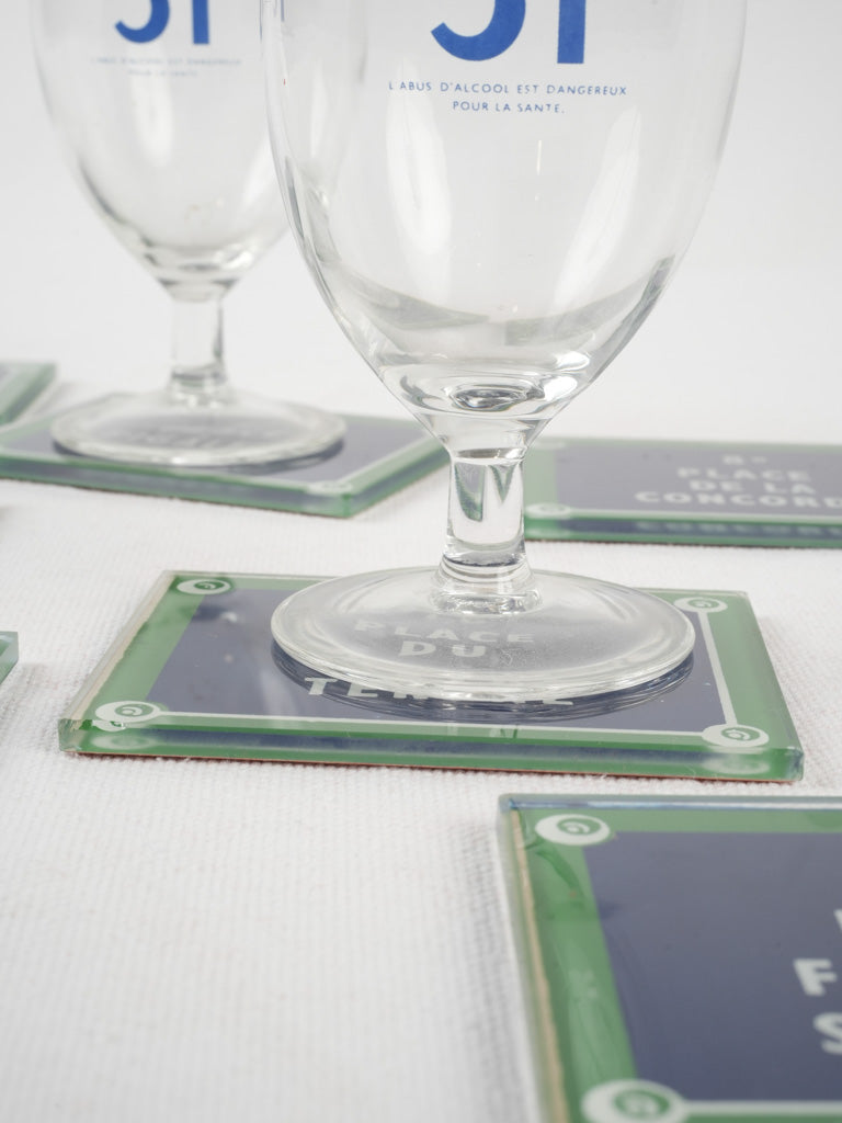 Timeless glass coasters - Historic Paris