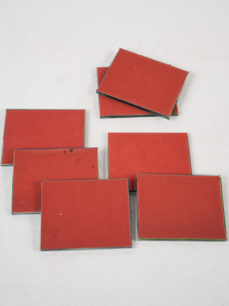 French glass coasters - Charming vintage