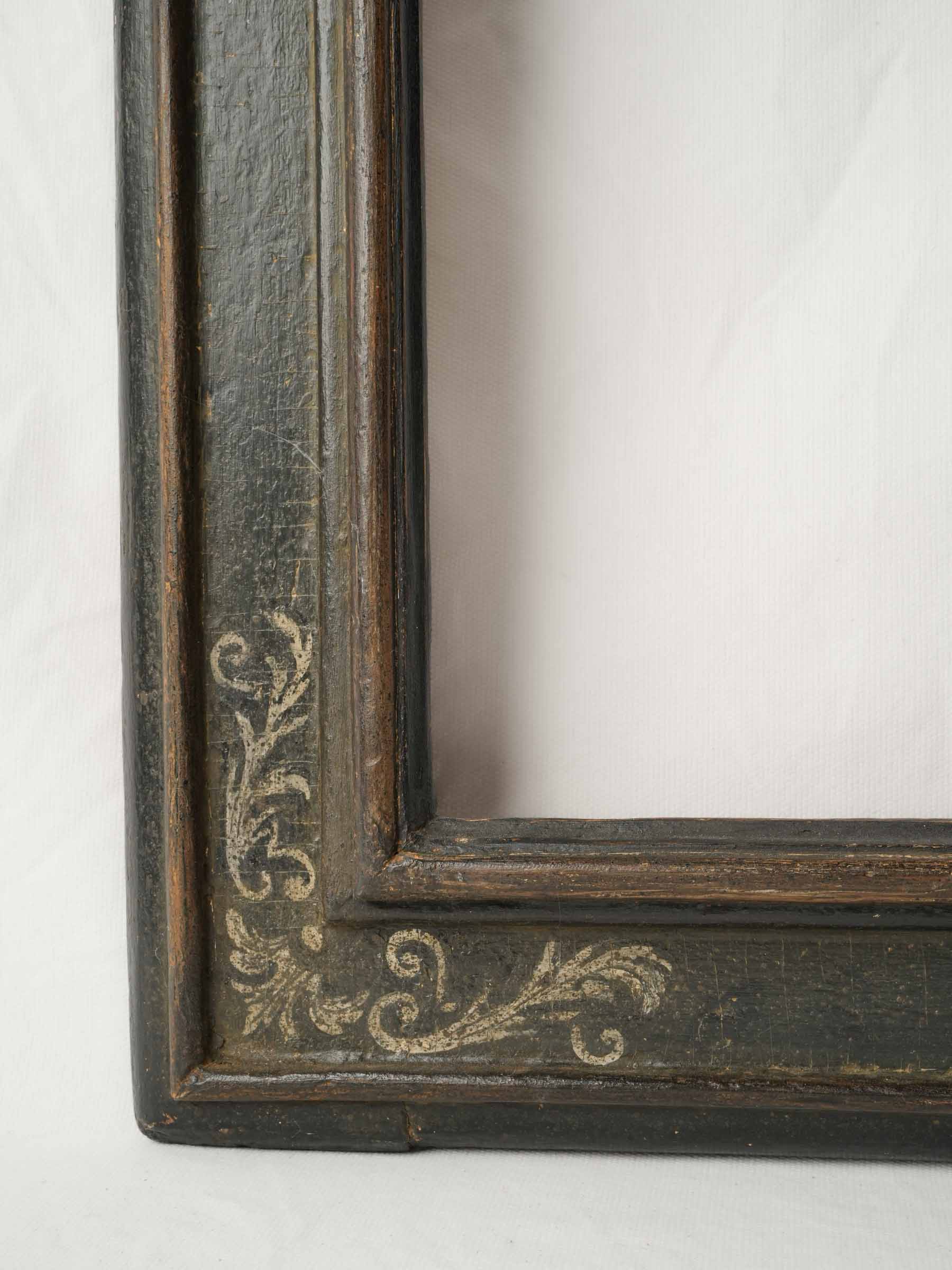 Large Antique Italian Cassetta Frame w/ Attractive Patina, circa 1700 - 33¾" x 27½"
