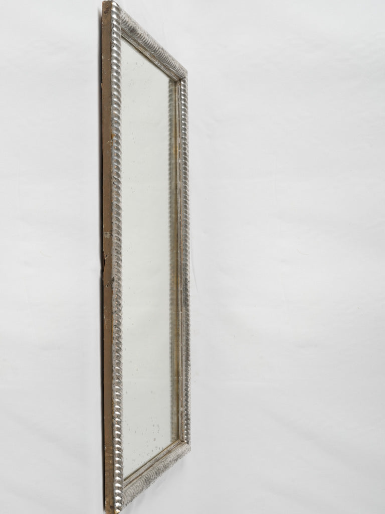 Elegant vintage French mercury glass mirror