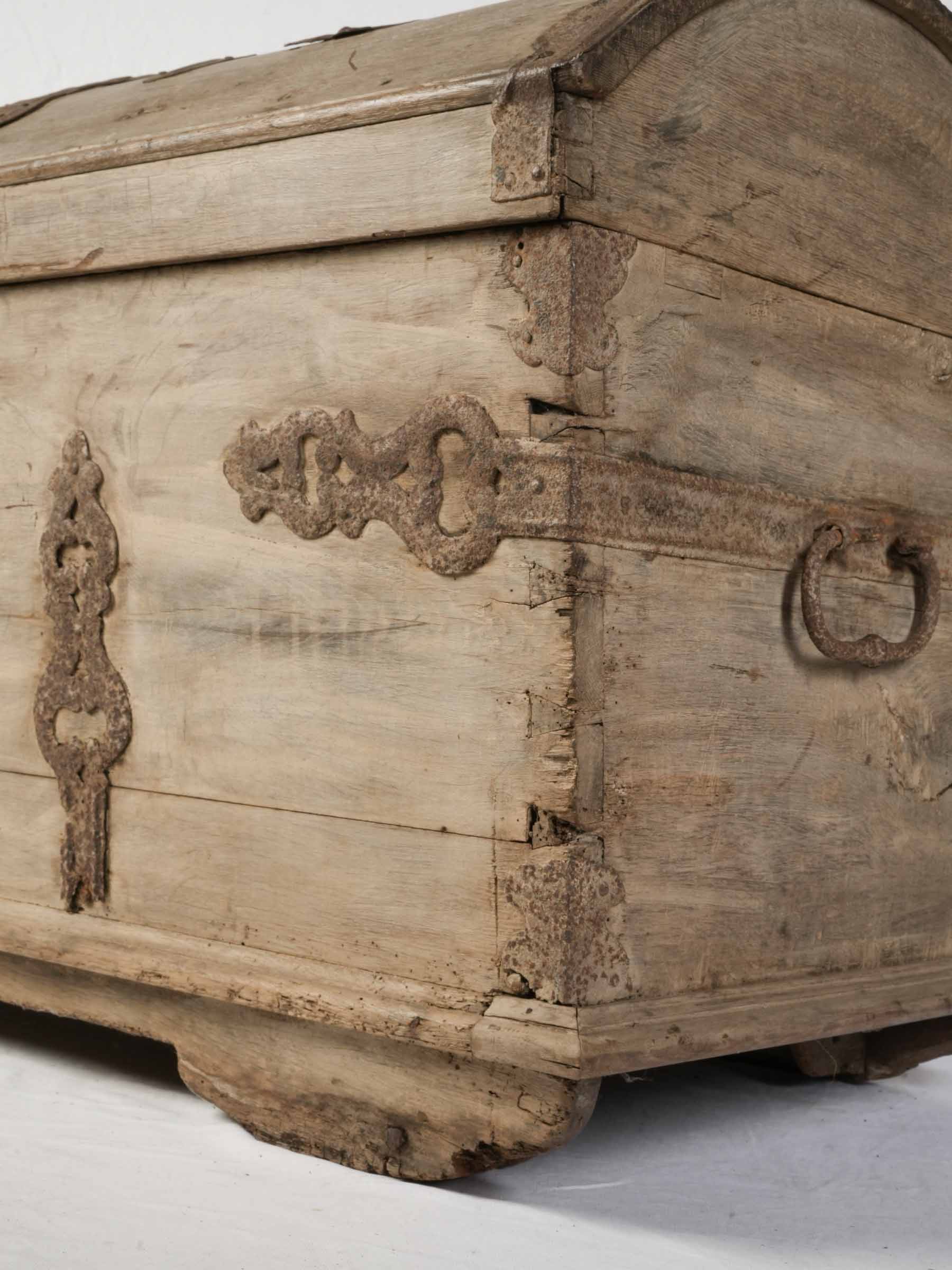 Rustic marine wood storage chest