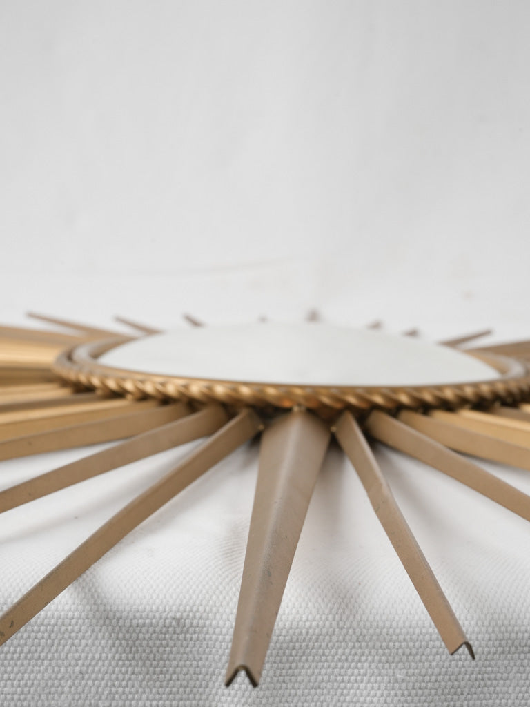 French retro sunburst convex mirror