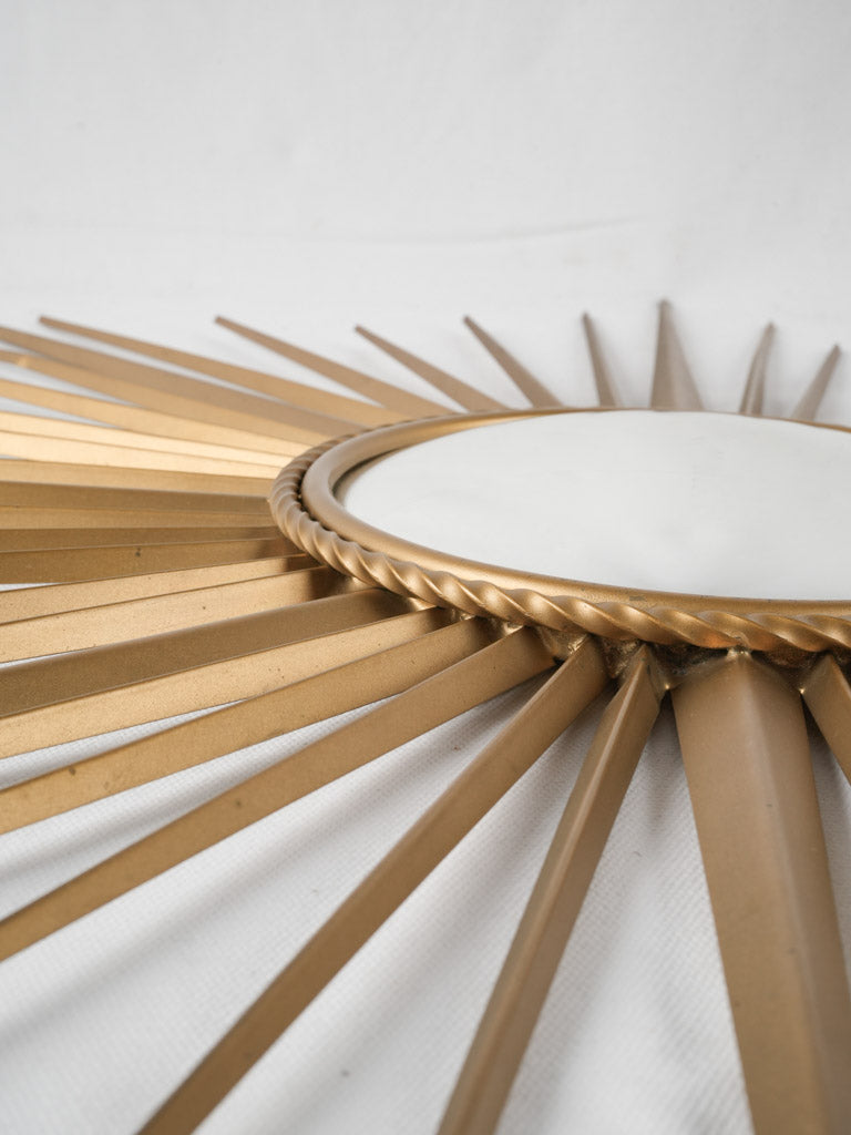 Unique brass rope frame mirror