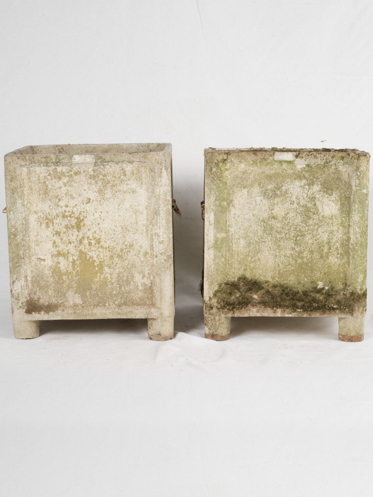 Mid-century Swiss-made asbestos garden planters