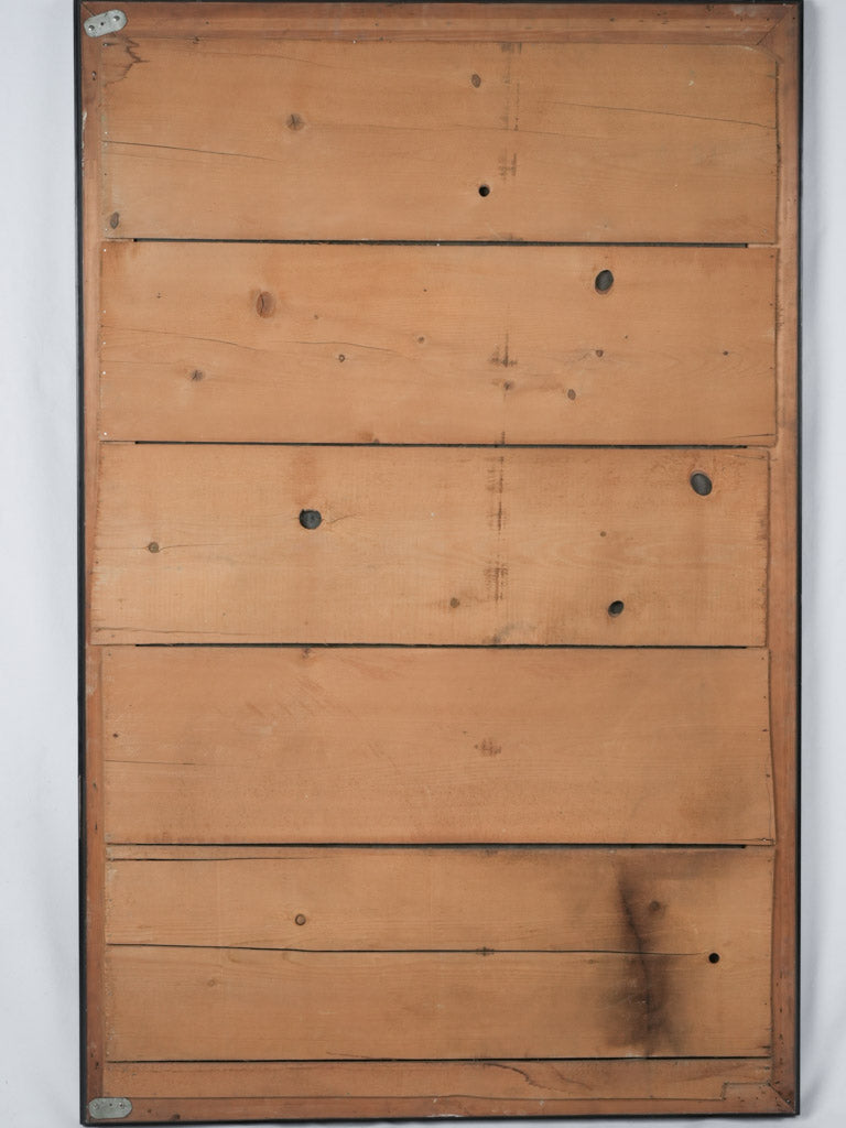 Grand black antique lacquered mirror
