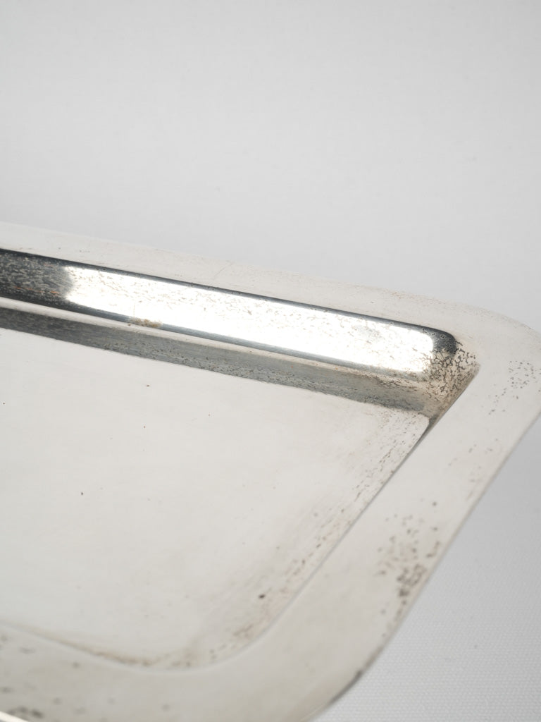 Aged French cake presentation cloche