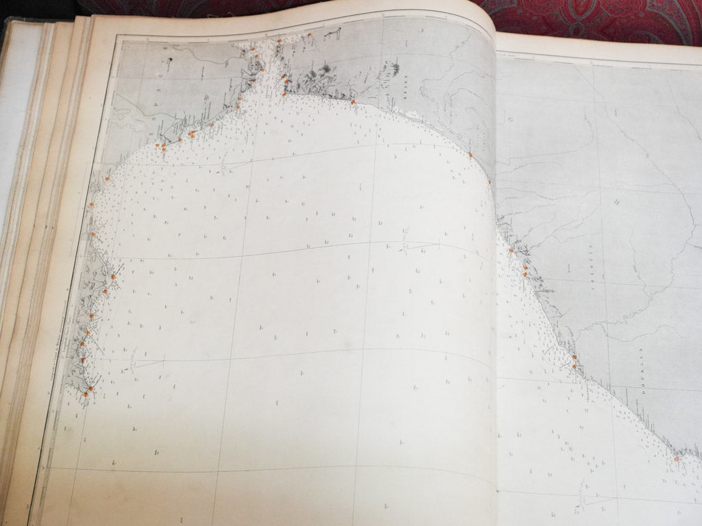 Rare mariners' folio charts