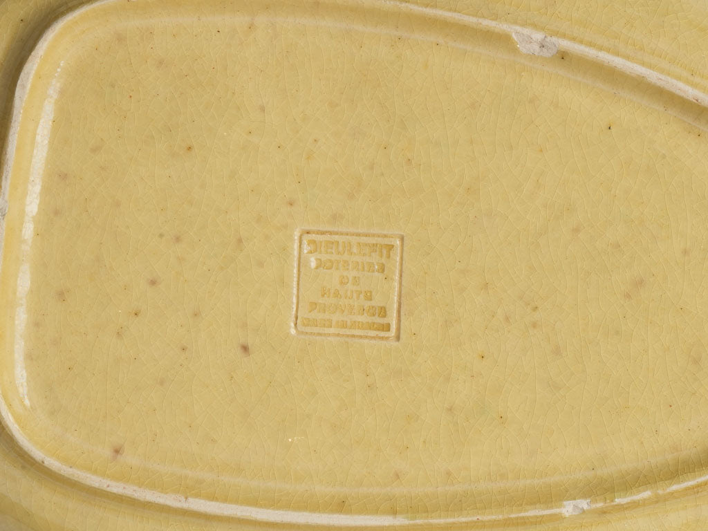 Rare Set Of Eleven Fish-Form Earthenware Plates From Dieulefit Circa 1960 - 12½"