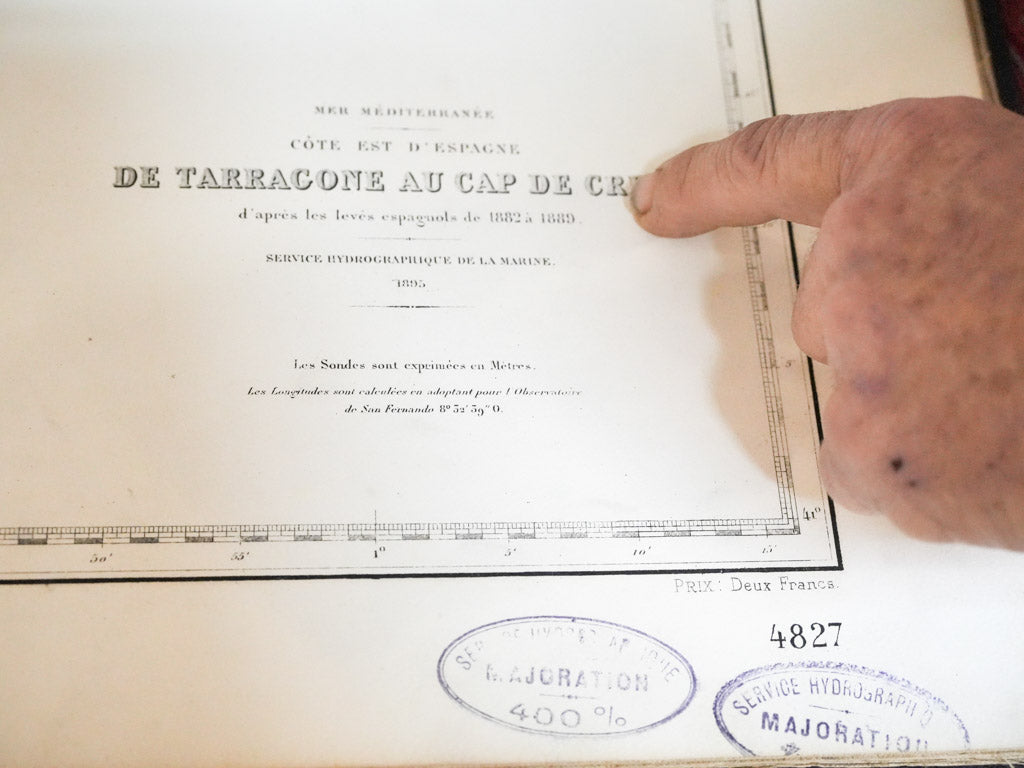 Weathered maritime exploration folio