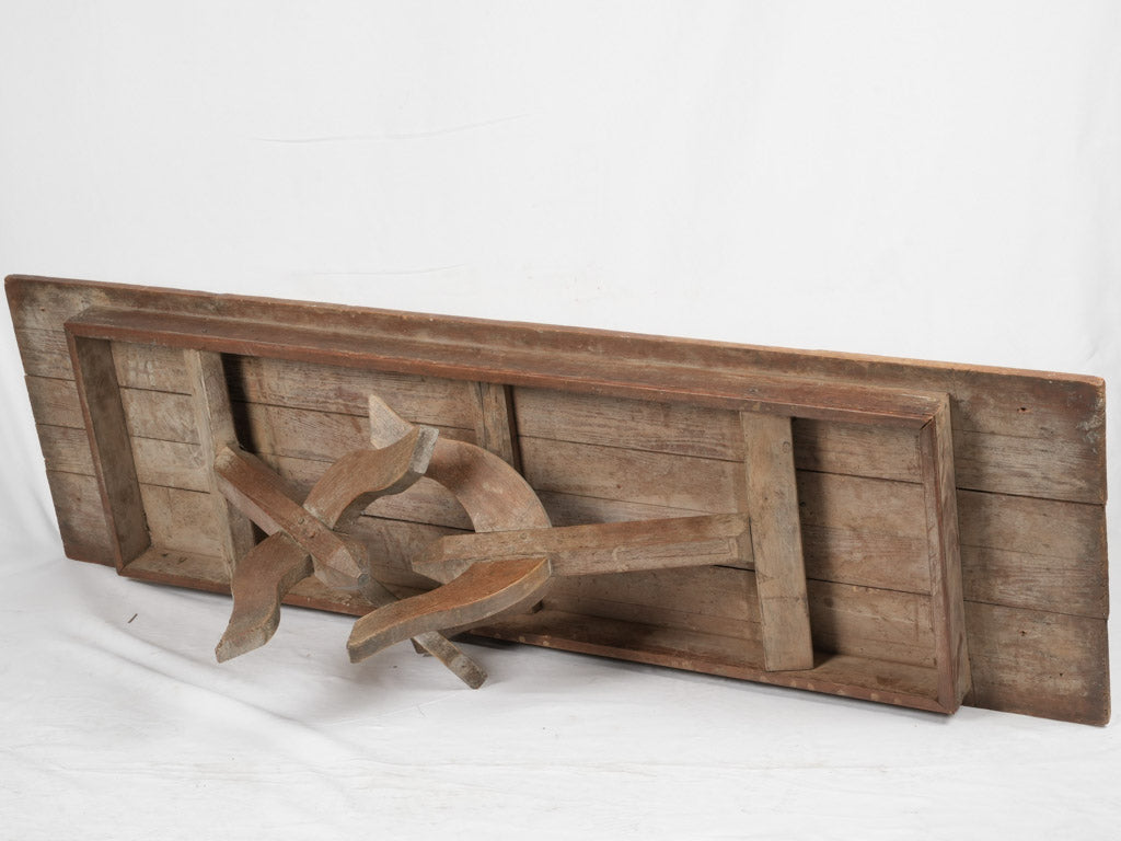 Vintage oak and pine folding table