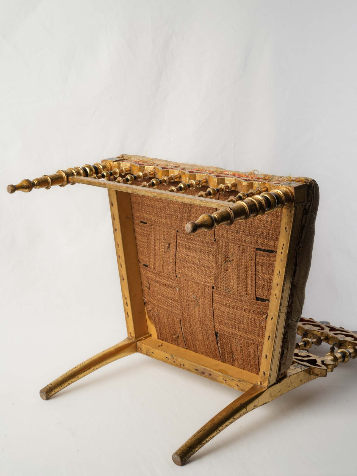 Jewel-like polychrome small chair
