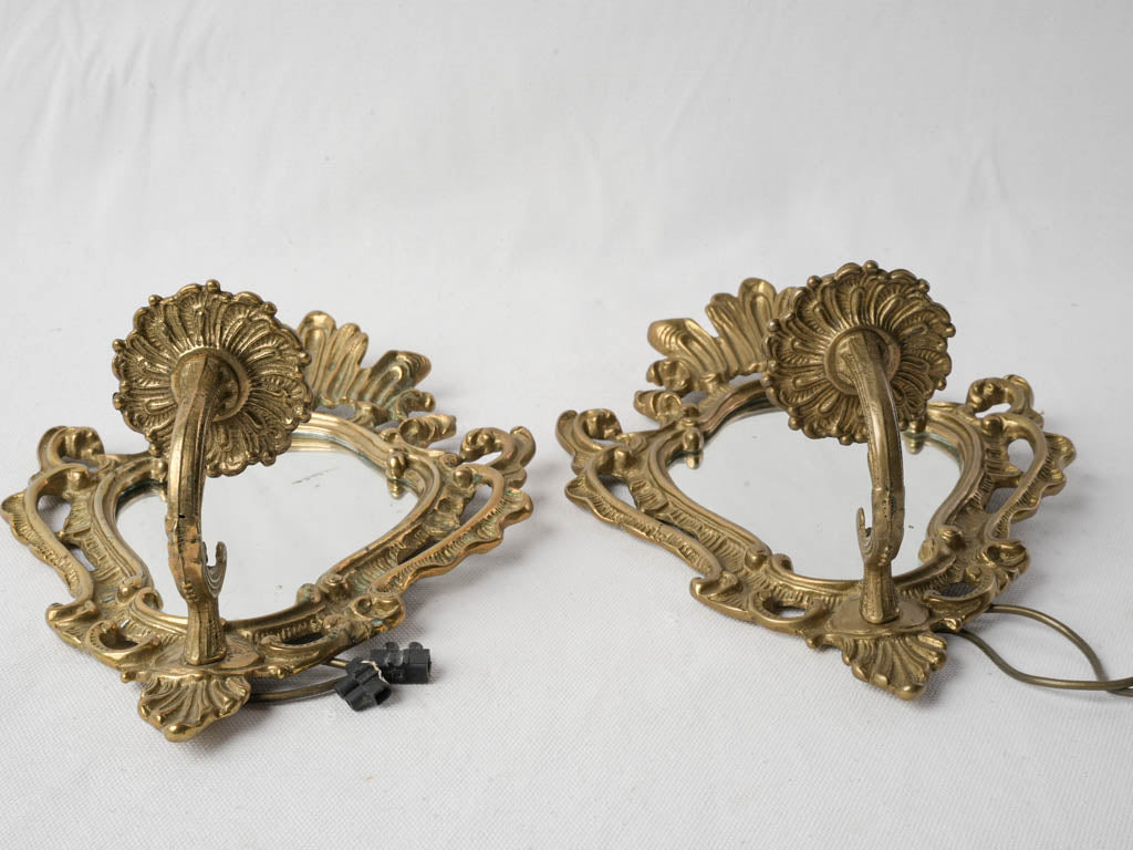 Decorative floral antique wall sconces