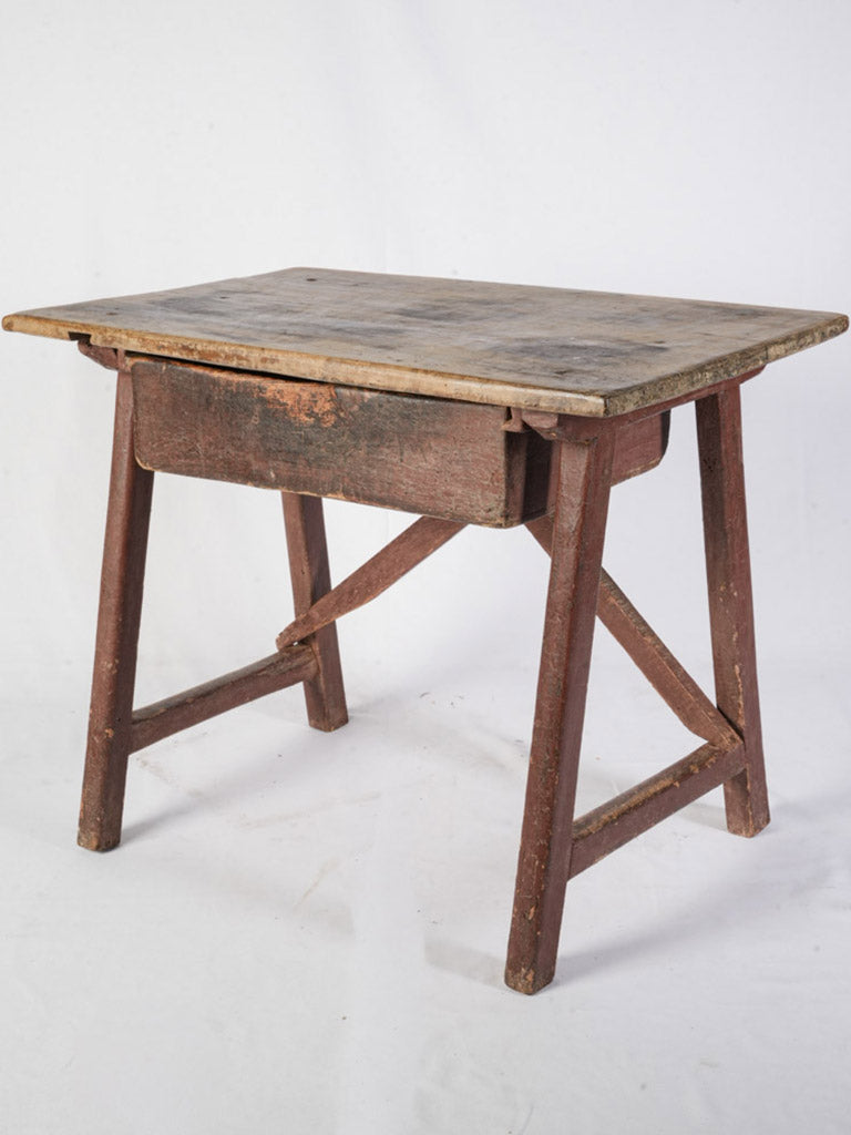 Charming petite walnut bedside table