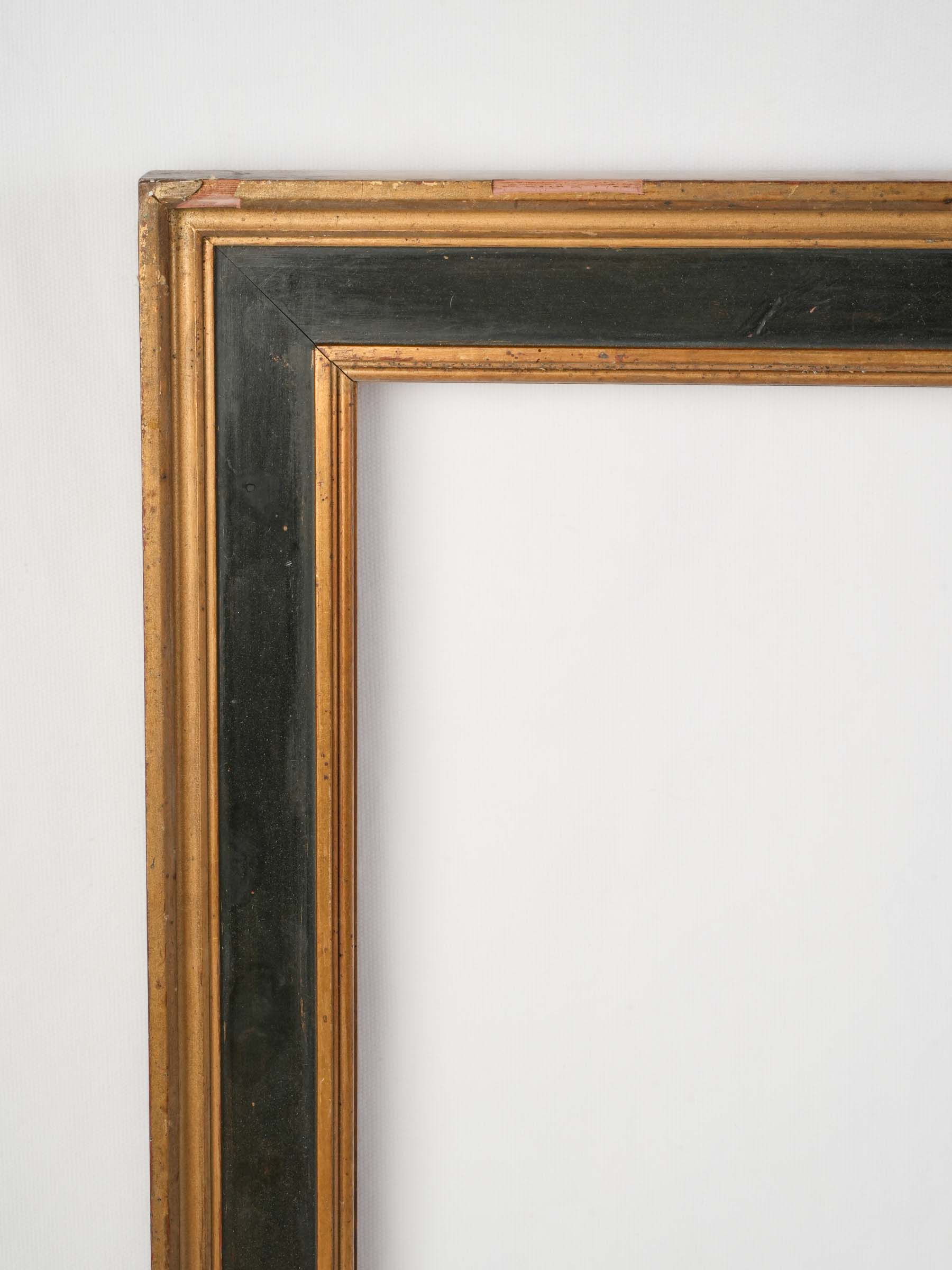 Large Antique French Black and Gilt Frame, circa 1880 - 31½" x 26"