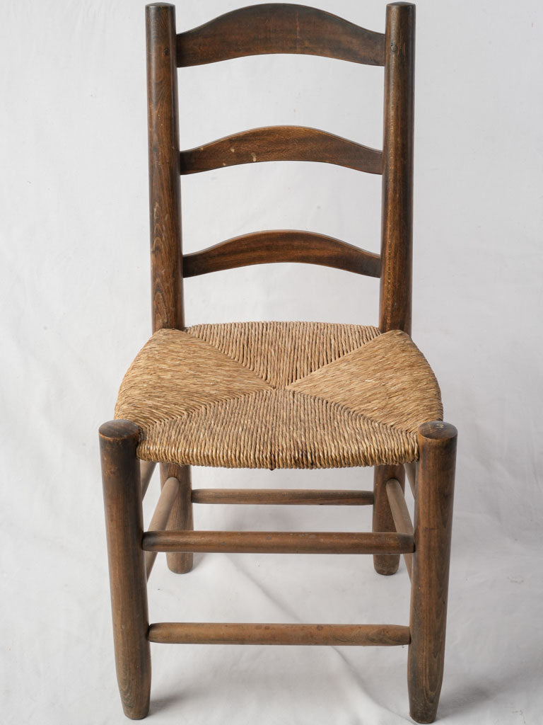 Early 20th-century French rush chairs
