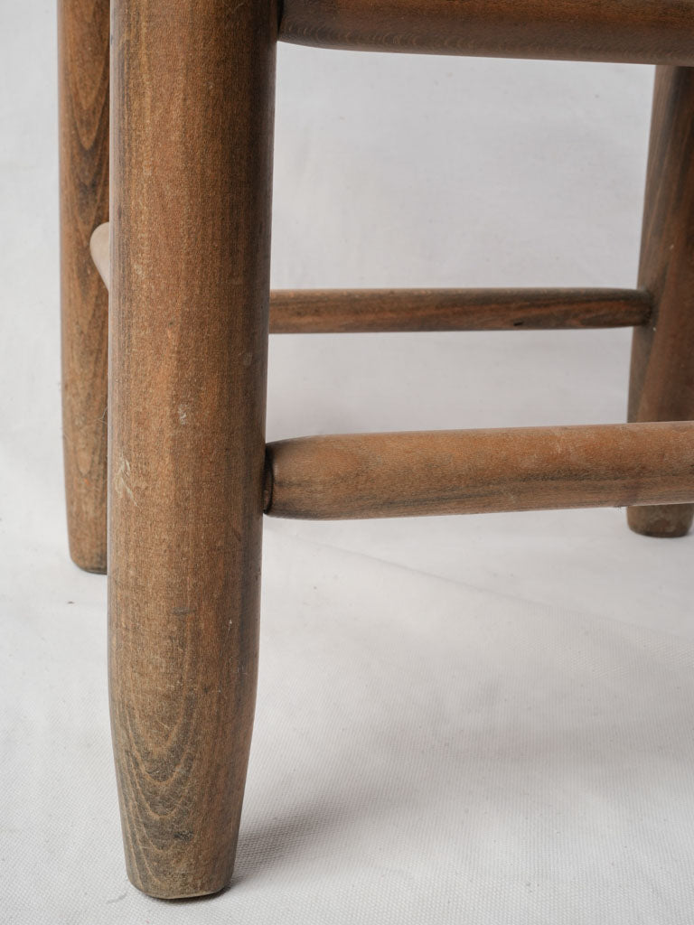 Traditional rustic woven dining chairs