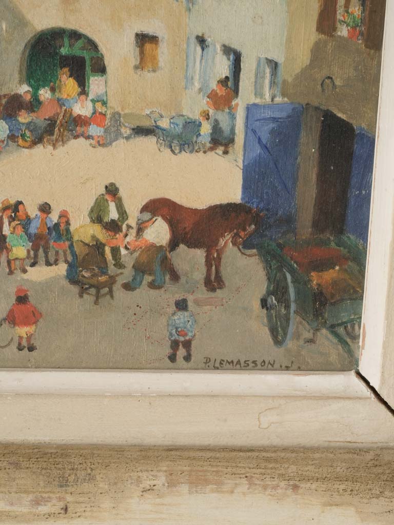 Colorful provincial life art piece