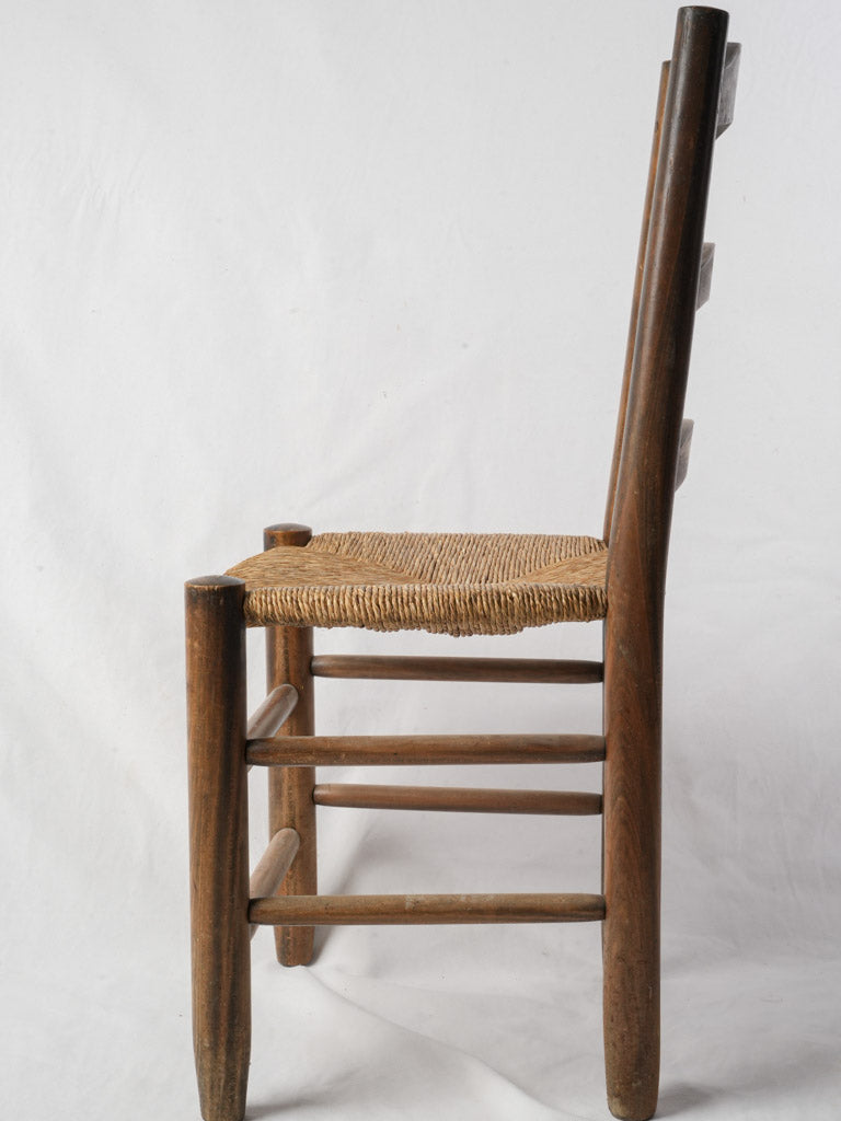 Handcrafted textured farmhouse chairs set