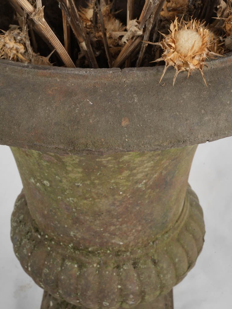 Traditional French cast iron urn