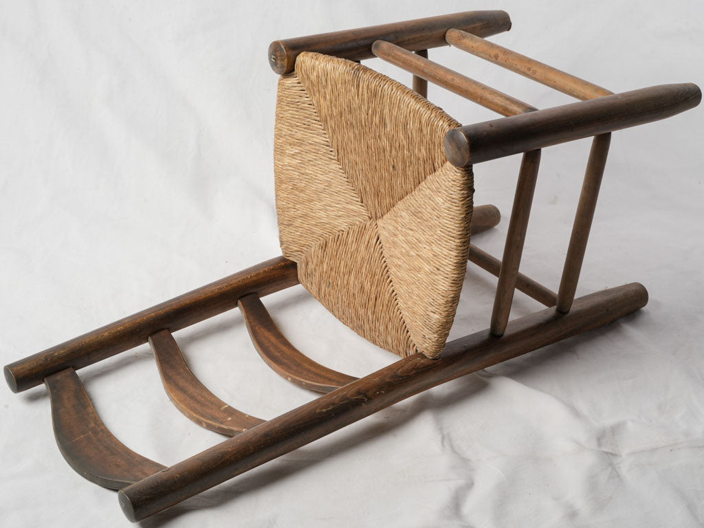 Classic artisanal rustic wooden chairs