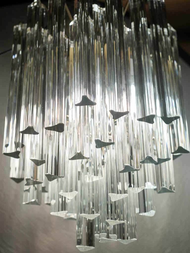 Italian Murano glass Trilobi chandelier (Crystal)
