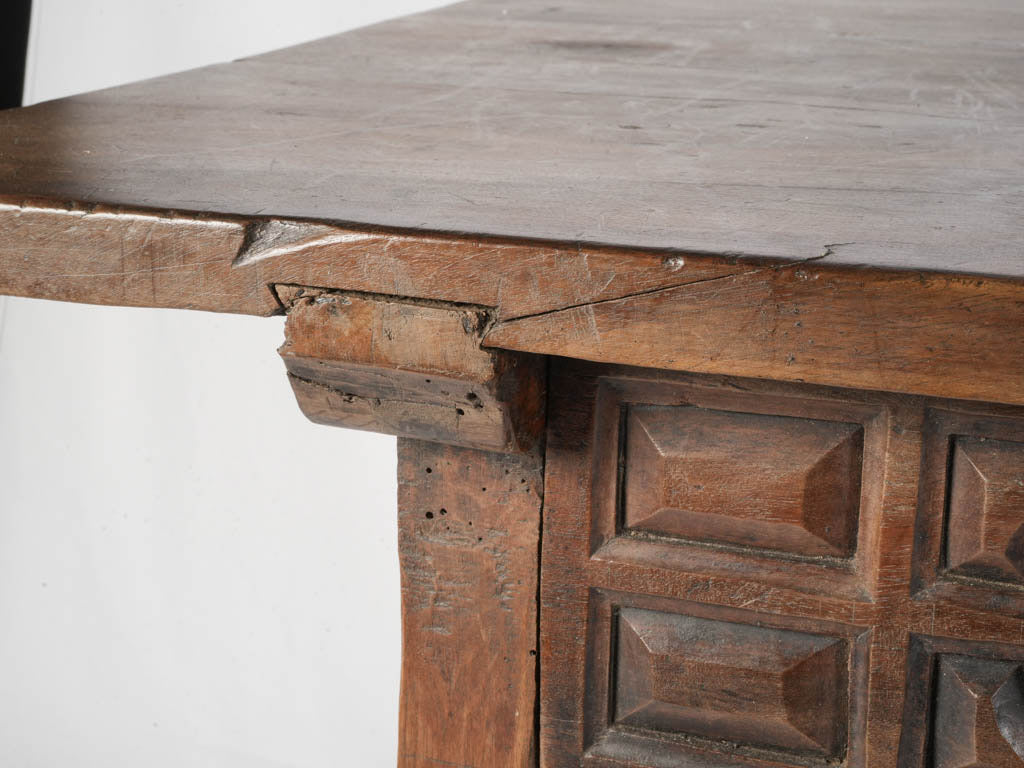 Sturdy handcrafted baroque desk