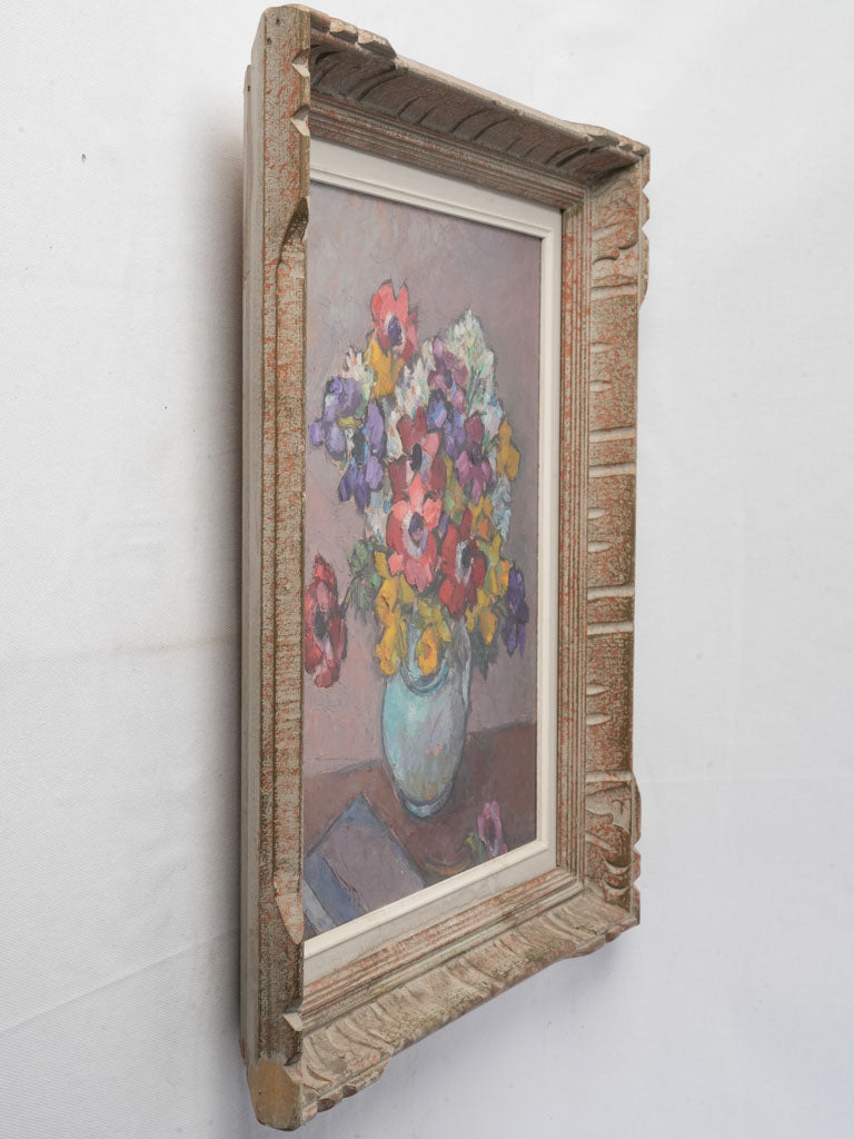 Rustic framed isorel art