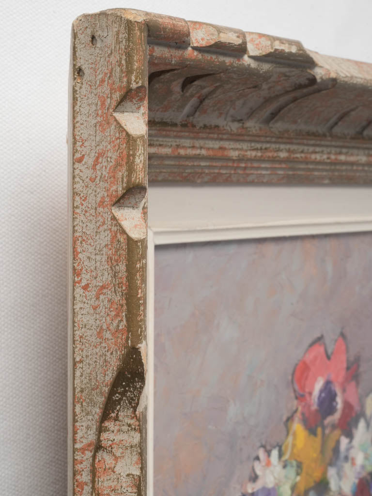 Signed mid-century art on panel