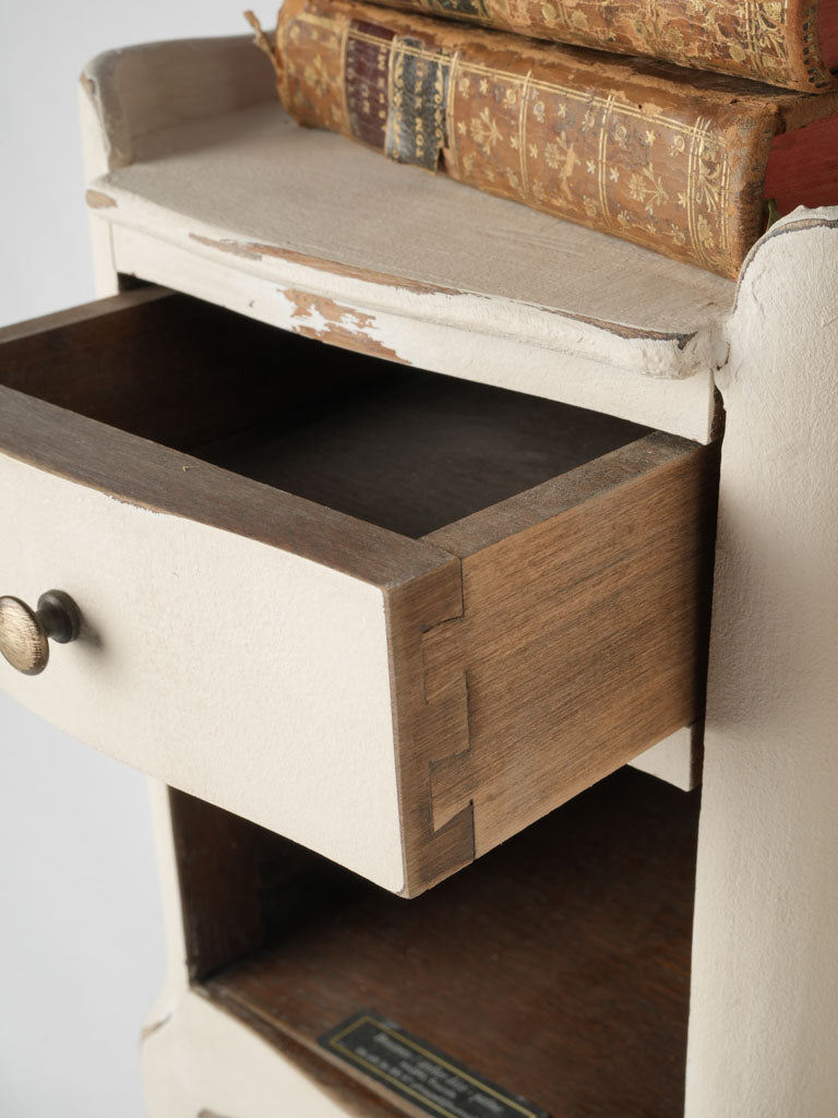 Elegant beige vintage nightstands