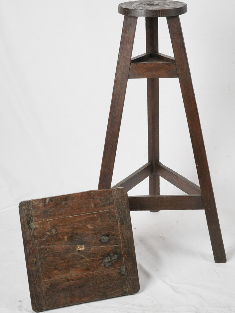 Weathered 19th-century sculptor's stand