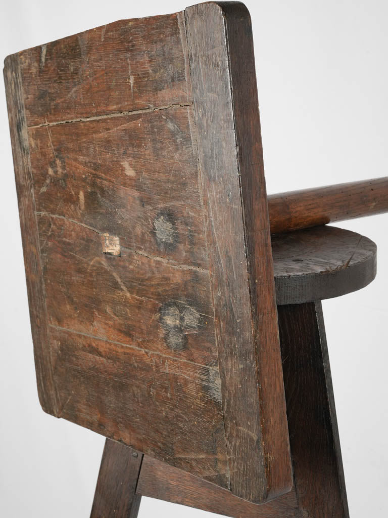Classic French sculptor's oak tripod