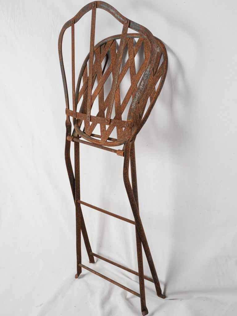 Character-filled antique outdoor chair