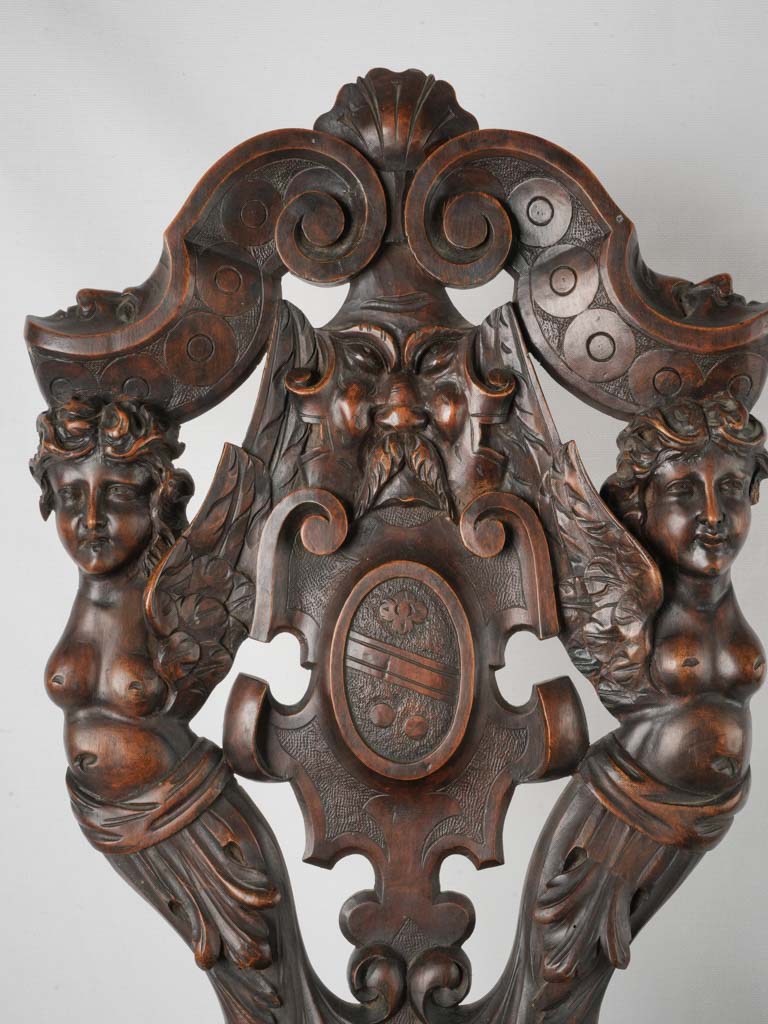 Prestigious Italian sgabello decorative chair