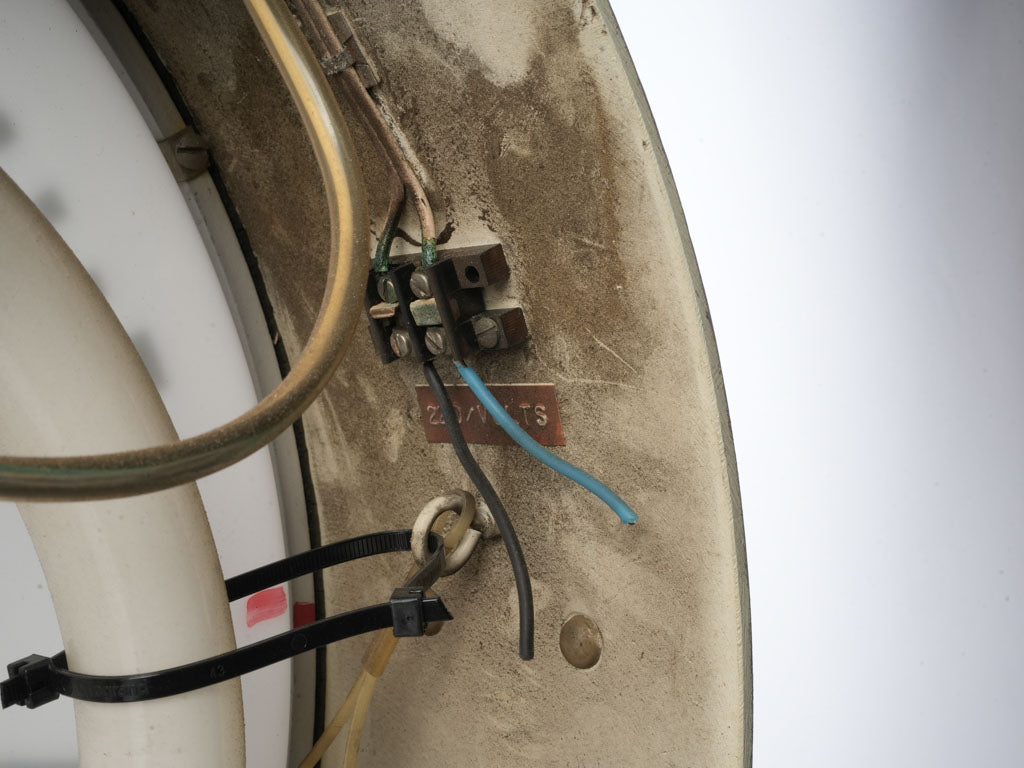 Historical metal station clock