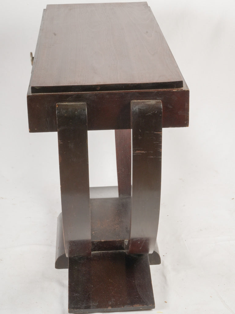 Dark patina console table
